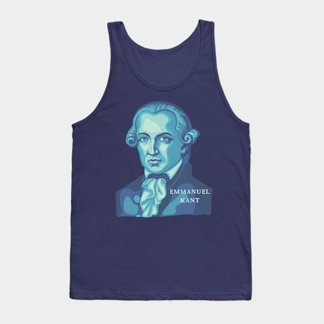 Emmanuel Kant Portrait and Quote Tank Top by Slightly Unhinged